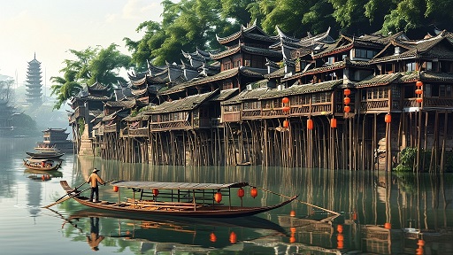 沱江泛舟